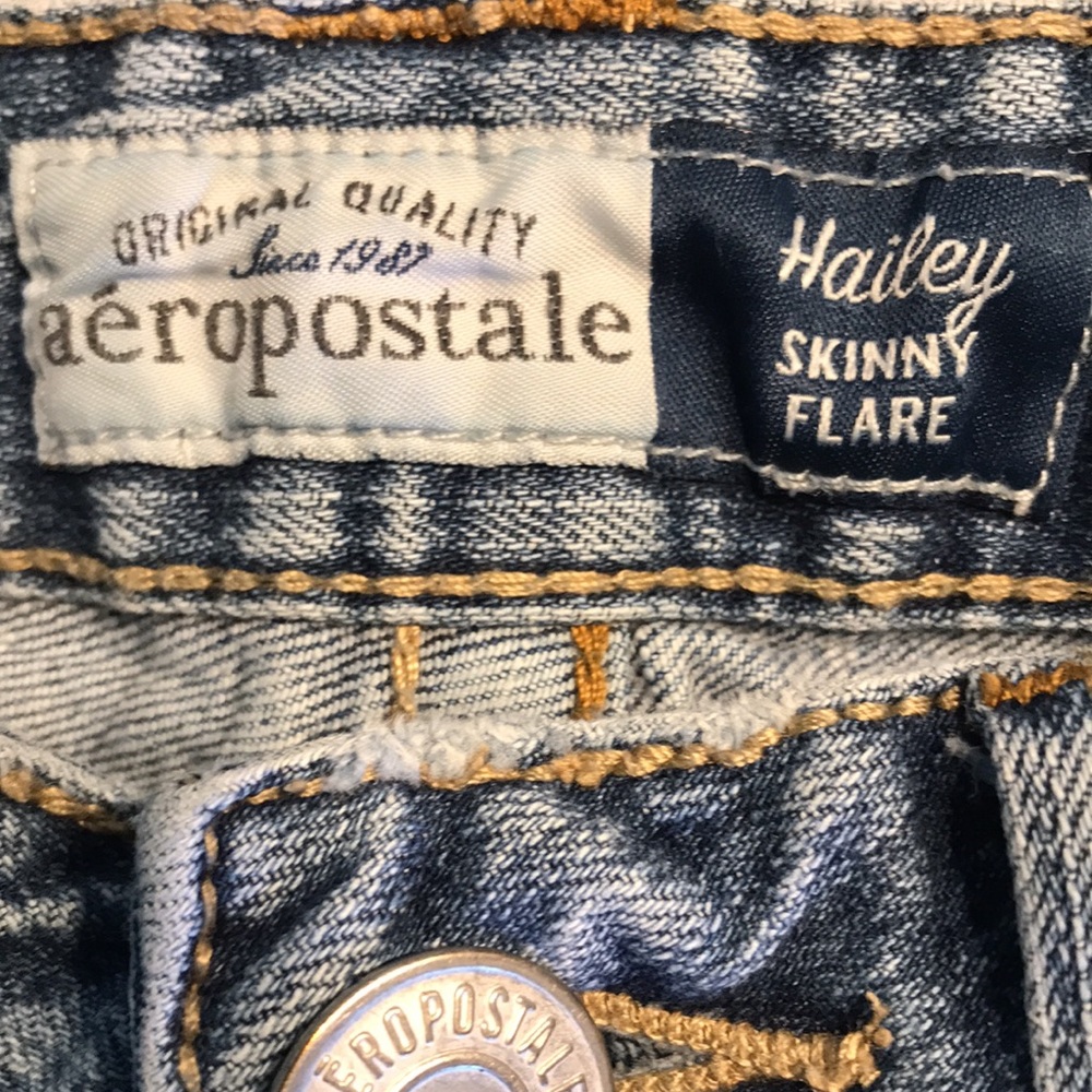 Aeropostale HAILEY Skinny Flare Low Rise Jeans - Picture 5 of 13